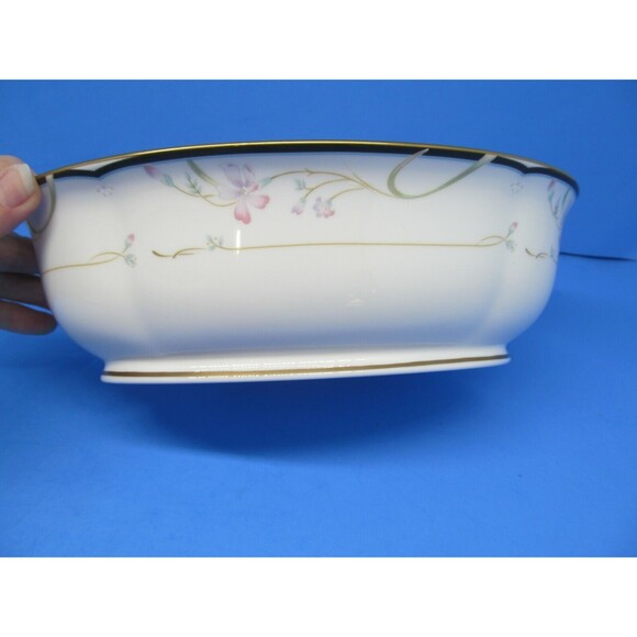 Lenox Debut Collection Constance Oval Vegetable Bowl Gold Trim 9 5/8" - Picture 2 of 10